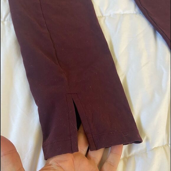 Athleta Mercer Tight 7/8 Auberge Maroon Burgundy size S - Picture 6 of 7